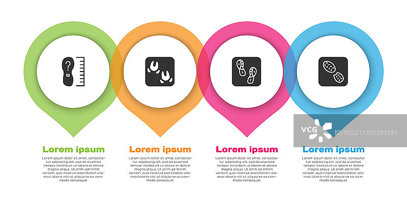 带野猪爪的方形测量尺图片素材
