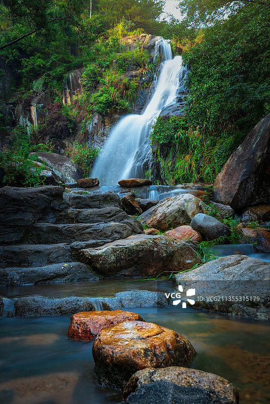 厦门北辰山瀑布图片素材