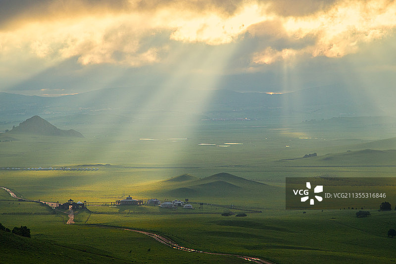 探照灯（红山军马场影视基地）图片素材