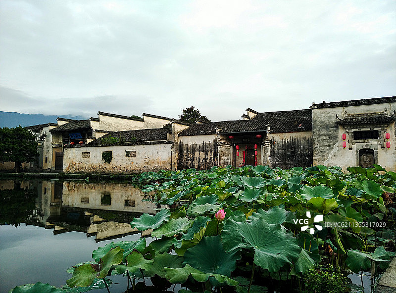 清晨宏村图片素材