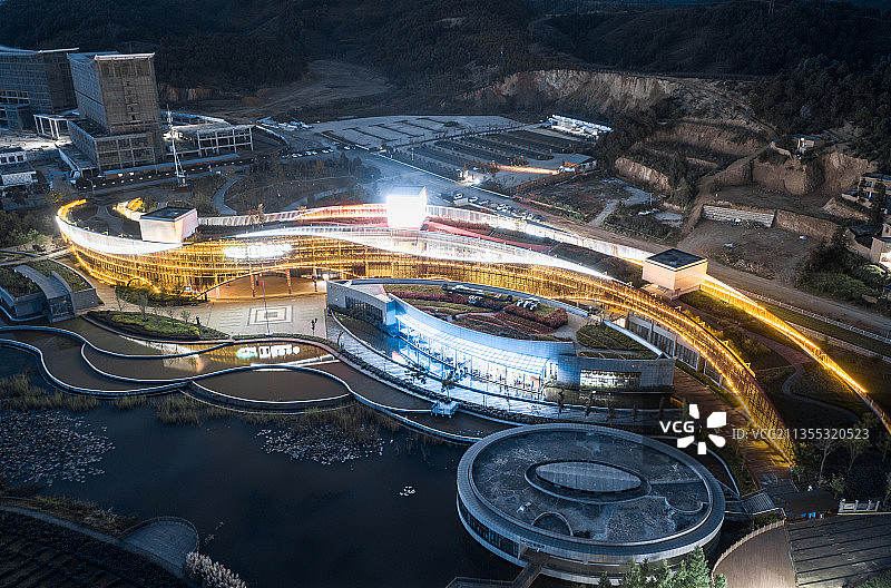 普者黑游客中心图片素材