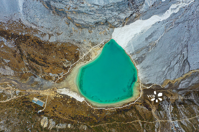 高视角下的牛奶海风景图片素材