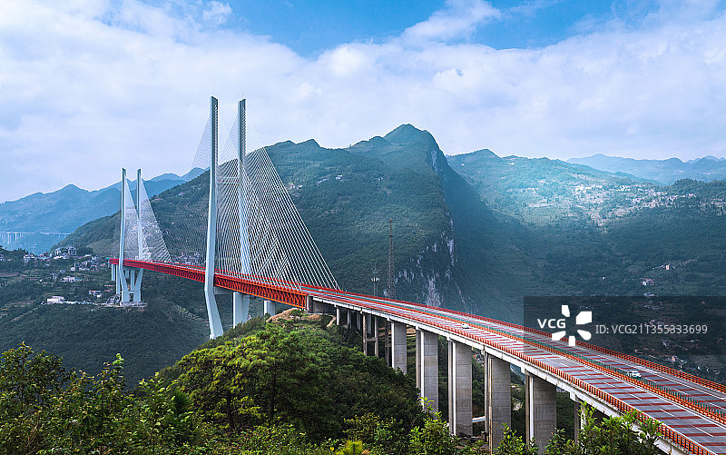 贵州北盘江大桥世界第一高架桥图片素材