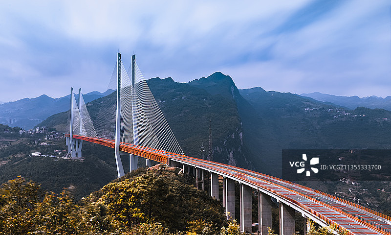 贵州北盘江大桥世界第一高架桥图片素材