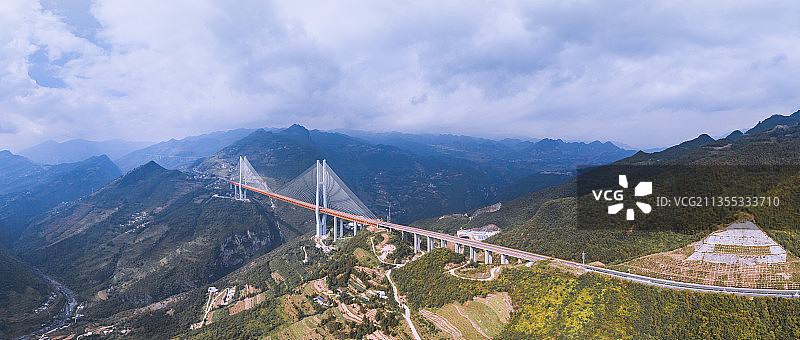 贵州北盘江大桥世界第一高架桥图片素材