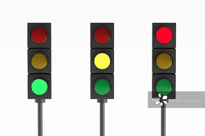 十字路口用的各种红绿灯图片素材