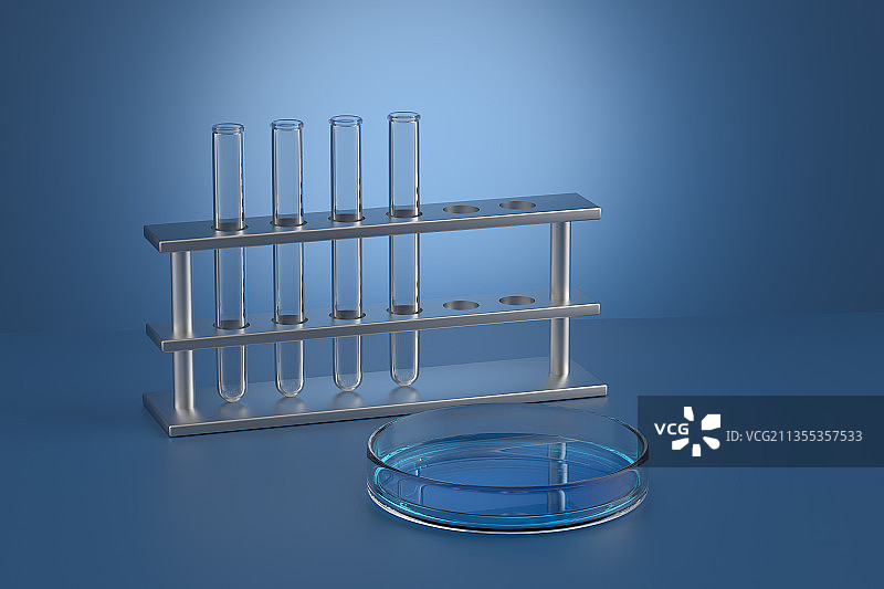 各种实验用玻璃器皿和设备图片素材
