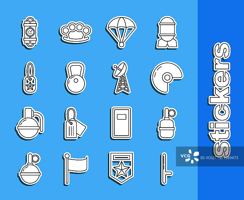 警用橡胶警棍、手榴弹合集图片素材