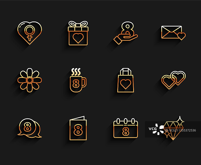 3月8日女性节语音气泡贺卡图片素材