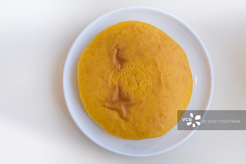 一个南瓜饼特写图片素材