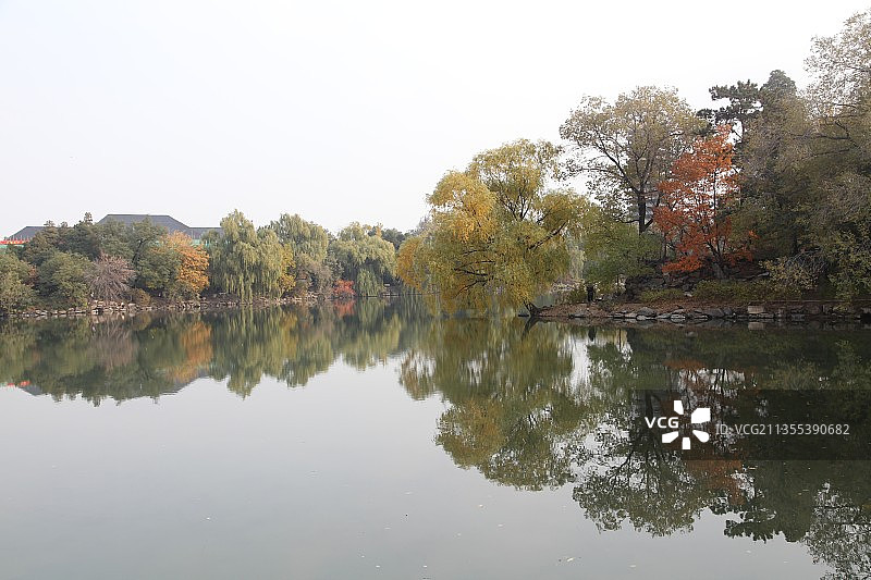 北大未名湖图片素材