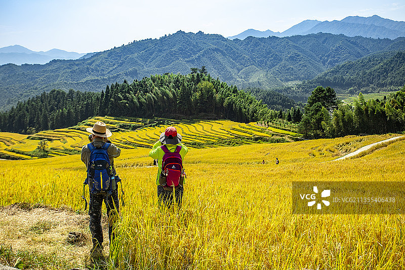 中国广东省清远市连山欧家梯田景区图片素材