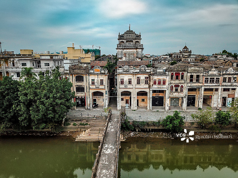 中国广东省江门市开平市赤坎古镇图片素材
