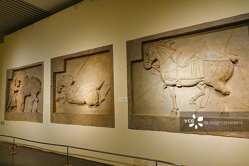 昭陵六骏  中国国家博物馆文物图片素材