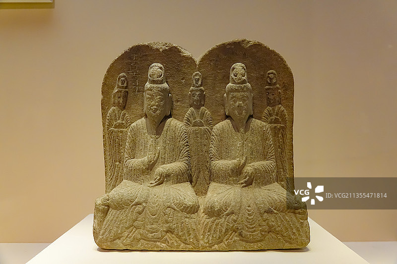 南北朝北魏 王阿善造石像 中国国家博物馆藏图片素材