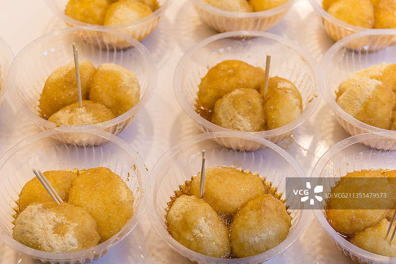 中国四川成都小吃三大炮特写图片素材