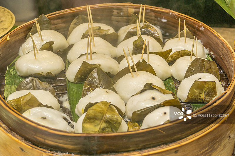 中国四川成都小吃叶儿粑图片素材