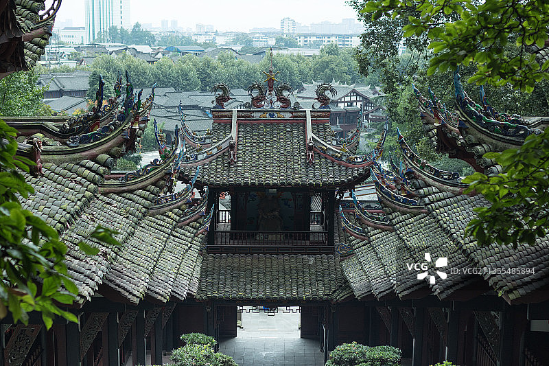 都江堰玉垒山图片素材