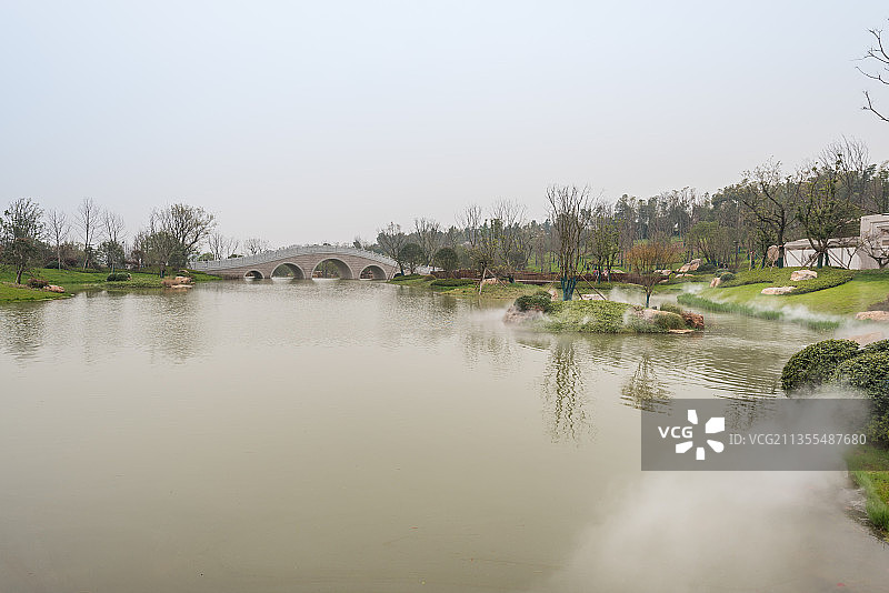 中国江苏南京的牛首山景区的复古建筑图片素材