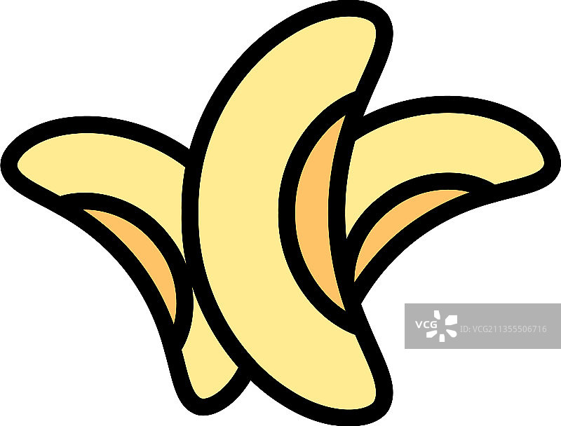 健康的芸豆图标彩色轮廓图片素材