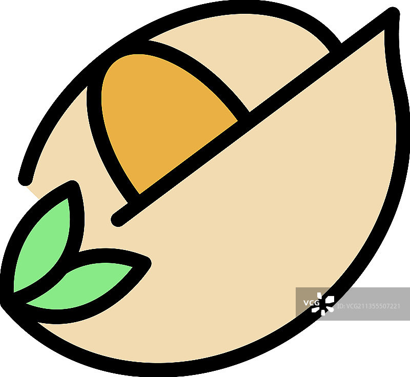 藜麦图标（彩色描边）图片素材