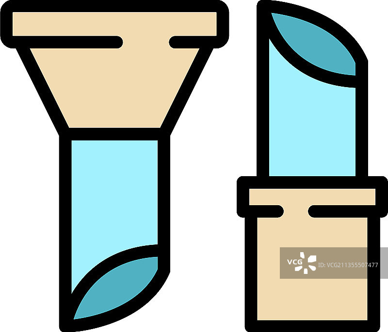 屋顶水管图标颜色轮廓图片素材