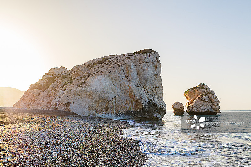 塞浦路斯库克利亚海中岩石景观图片素材