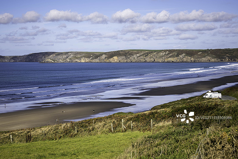 英国哈弗福韦斯特布劳迪海天景色图片素材
