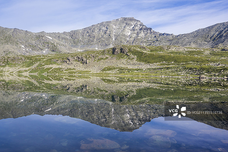 阿尔泰共和国湖光山色风光图片素材