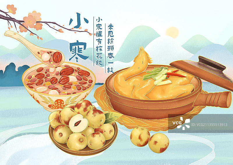 二十四节气-小寒图片素材