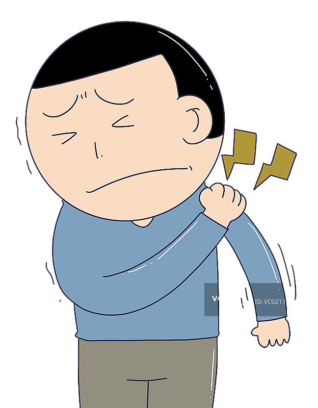 元素：肩膀疼图片素材