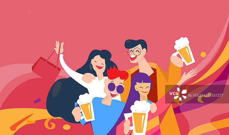 举杯同庆此情图片素材