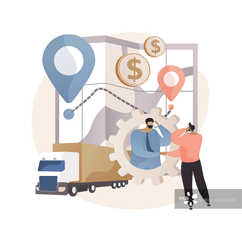 商务物流抽象概念图片素材