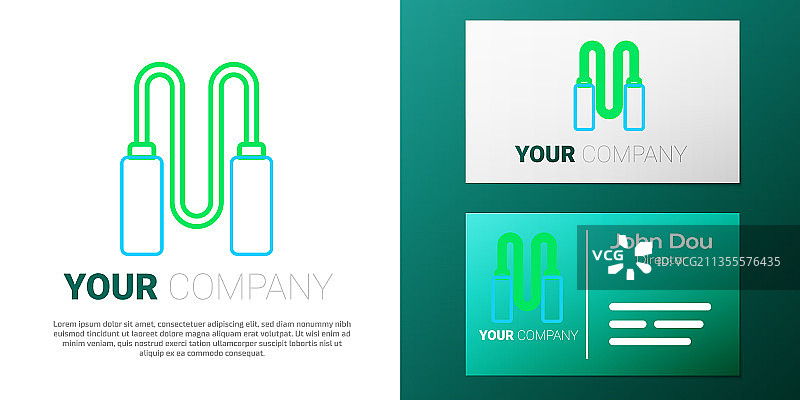 跳绳线条图标图片素材