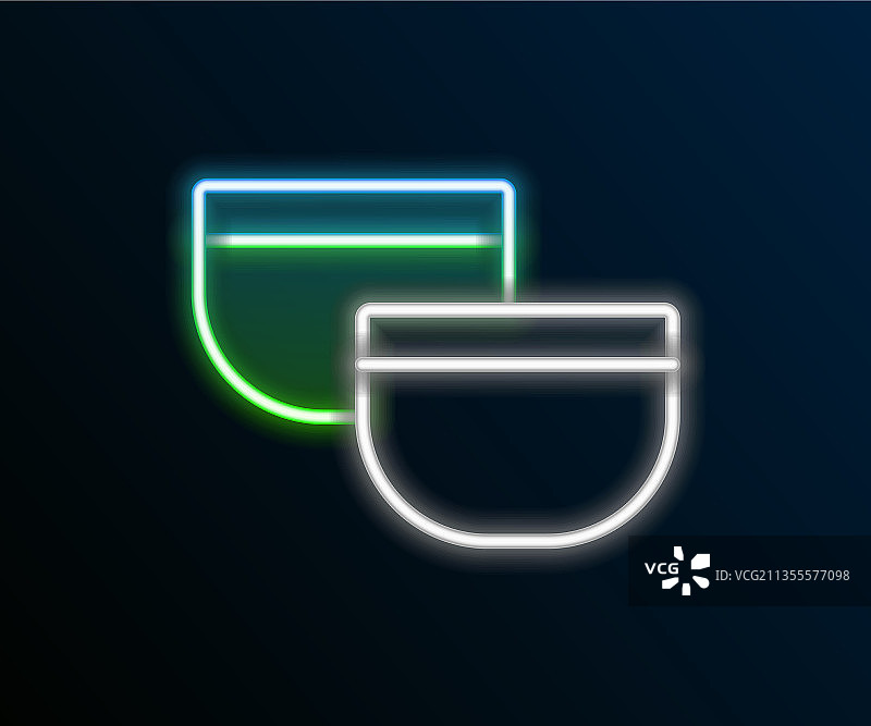 发光的霓虹灯中国传统茶道图片素材