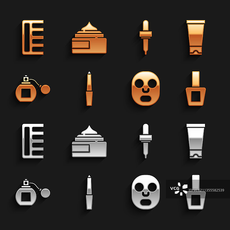 指甲锉刀乳霜或润肤露化妆品软管图片素材