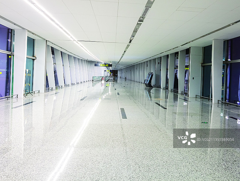 成都天府国际机场内部建筑图片素材