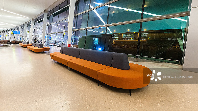 成都天府国际机场等候厅图片素材