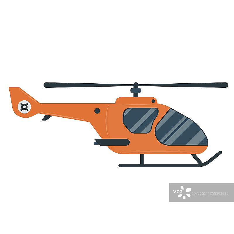 直升机飞机飞行航行车辆交通工具卡通图片素材