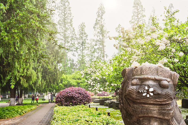中国江苏南京午朝门公园古建筑园林图片素材