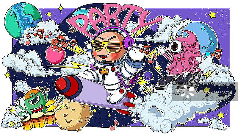 太空派对图片素材