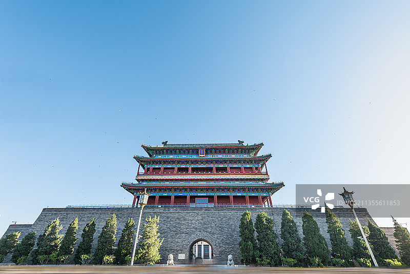中国北京正阳门城楼古建筑图片素材