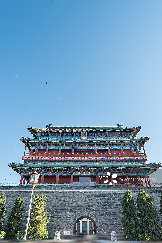 中国北京正阳门城楼古建筑图片素材