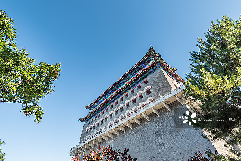 中国北京正阳门箭楼古建筑图片素材