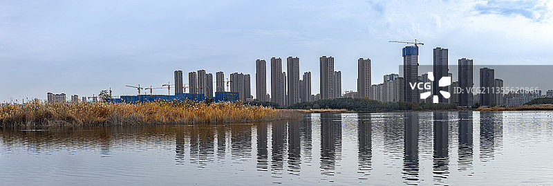 宁夏银川金凤区七十二连湖风景图片素材