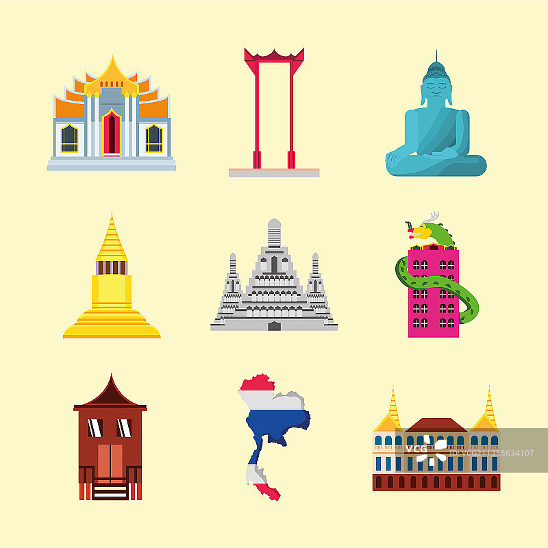 泰国图标集图片素材