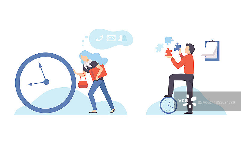 年轻女人推动拨盘和男人图片素材