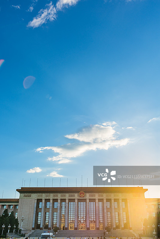 北京人民大会堂建筑远景图片素材