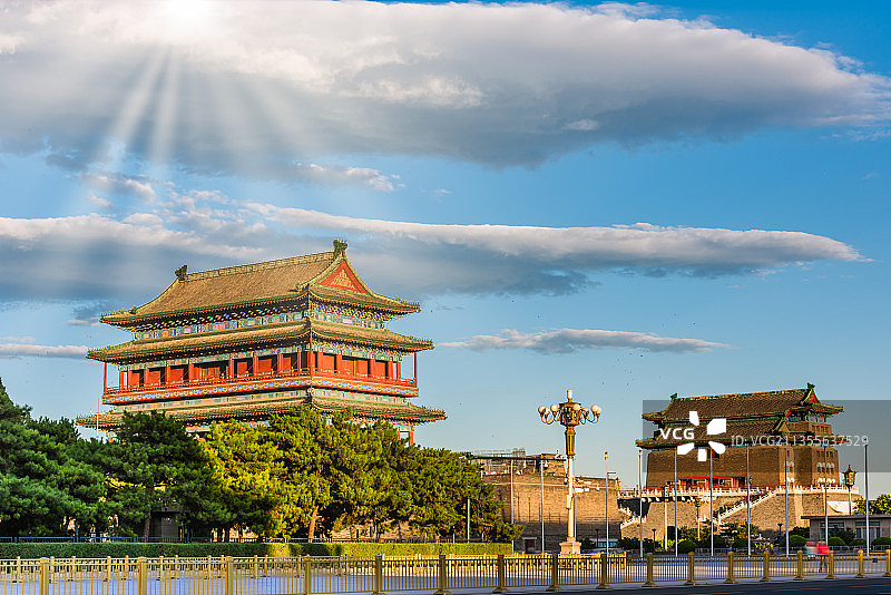 北京正阳门城楼古建筑图片素材