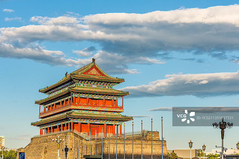 北京正阳门城楼古建筑图片素材